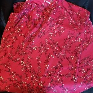 Lularoe XL Red floral maxi